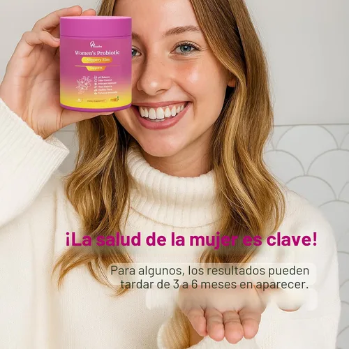 Miniatura 6 de Her Juicy Gomitas Probióticas para Mujeres: Apoyan el Bienestar Femenino y el Equilibrio del pH, Veganas Naturales, Sabor Piña, Mezcla