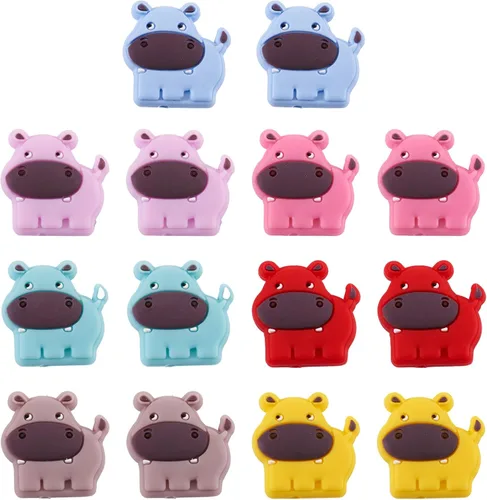 Miniatura 25 de Craftdady 20 cuentas de números de silicona de 0.531 in, números blancos y negros, 0-9, cuentas focales redondas para bolígrafos, manualidades