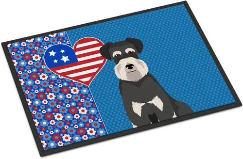 Miniatura 182 de Caroline's Treasures WDK5119JMAT Airedale Terrier USA - Tapete para interiores o exteriores, 24 x 36 pulgadas, tapete para puerta delantera