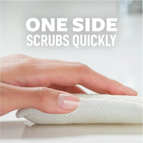 Miniatura 4 de Scotch-Brite Greener Clean - Exfoliante y toallitas de doble acción, 2 paños flexibles para lavar platos y cocina, seguro en ollas y sartenes