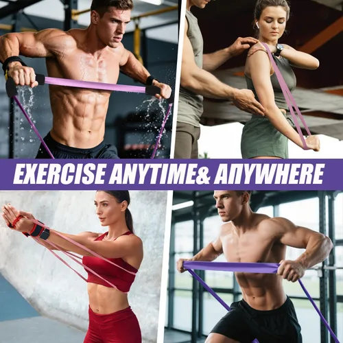 Miniatura 6 de WHATAFIT Resistance Bands,Pull Up Assist Bands Set with Handles, Exercise & Workout Bands with Door Anchor for Men & Women – Home Fitness Equipment