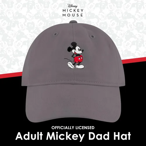 Miniatura 2 de Concept One Disney Mickey Mouse - Gorro de algodón bordado, ajustable, con ala curvada