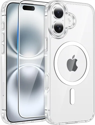Miniatura 48 de FNTCASE - Funda para iPhone 16 Pro: magnética, mate, translúcida, de grado militar, protectora contra caídas, resistente, fina, duradera y a prueba