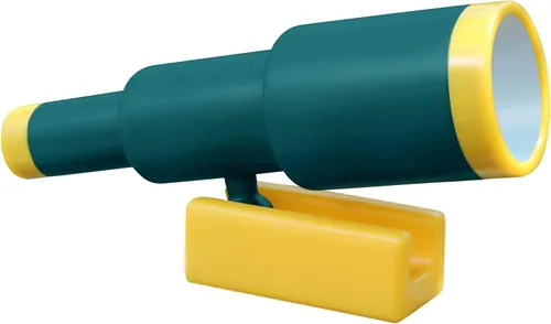 Miniatura 11 de Jungle Gym Kingdom Accesorios para patio de recreo – Telescopio de barco pirata para niños, accesorio de plástico para casa de árboles, casa de Rojo