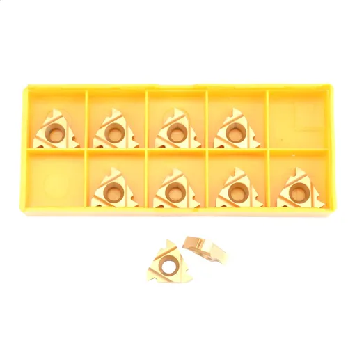 Miniatura 2 de 10PCS 16IR AG60 Insertos Torno de rosca indexable de carburo de rosca interna Hoja de inserción para roscar el soporte de torneado