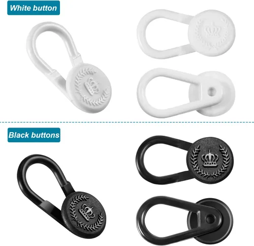 Miniatura 5 de WILLBOND 24 extensores de cuello para camisas de hombre, botón elástico para alivio del cuello, extensor ajustado para camisas de vestir, pantalones