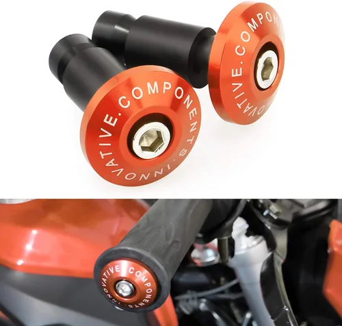 Miniatura 9 de GUAIMI Extremos de barra de motocicleta Street Bike 7/8" Agarres para manillar Tapones universales para motocicletas-Negro
