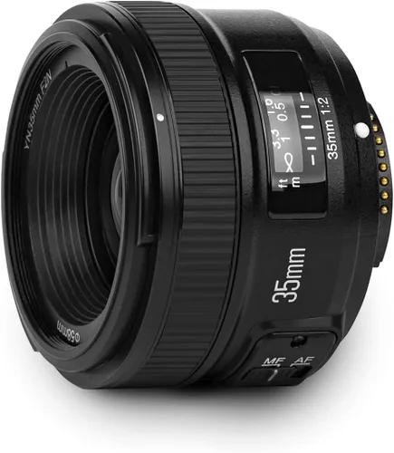Miniatura 5 de YONGNUO, lente YN F2 de 35 mm 1:2 AF/MF angulo ancho fijo y autoenfoque para cámaras Nikon DSLR