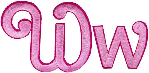 Miniatura 12 de Letras cursivas rosa bordadas, parches para planchar, apliques para ropa, vestido, sombrero, vaqueros, costura, alfabeto, letra (Aa-Zz), accesorio Bb