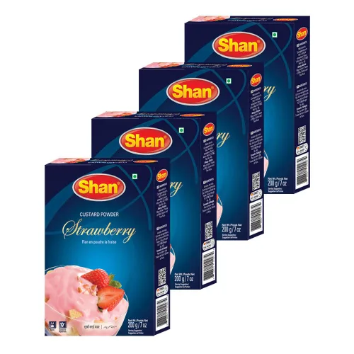 Miniatura 83 de Shan Polvo de crema de mango, 7.05 oz, postre esencial para cualquier ocasión, apto para vegetarianos, bolsa hermética en una caja (paquete de 3)