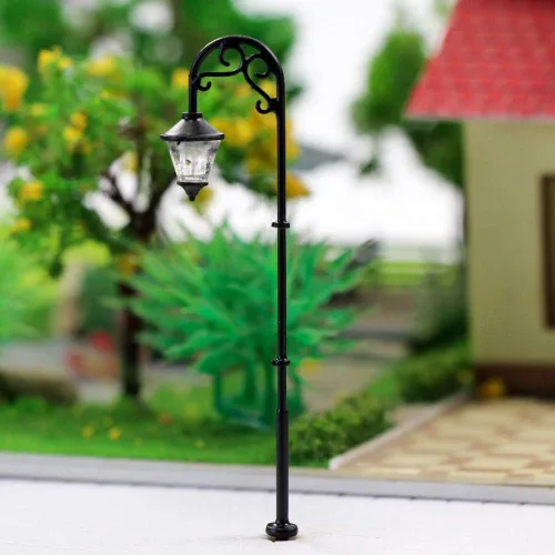 Miniatura 3 de LYM55 10pcs Modelo Ferrocarril Lamppost Lámparas HO Escala 2.480 in o 2.48inch calle Lgihts LED