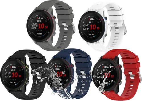 Miniatura 10 de Miimall Correa de silicona compatible con Garmin Forerunner 255