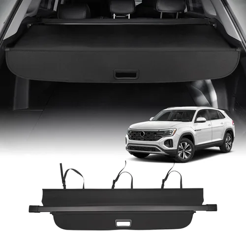 Miniatura 17 de Powerty Cubierta de carga retráctil para Jeep Cherokee 2019-2023 (no para Grand Cherokee), cubierta de lona con textura para maletero, pantalla