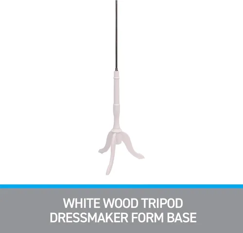 Miniatura 3 de SSWBasics Base de forma de modista de trípode de madera blanca