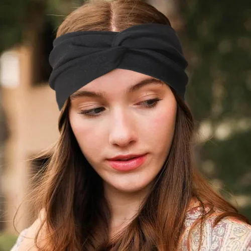 Miniatura 57 de DRESHOW Paquete de 8 diademas anudadas para mujer, con tiras cruzadas, antideslizantes, bohemias, trenzadas, accesorios para el cabello