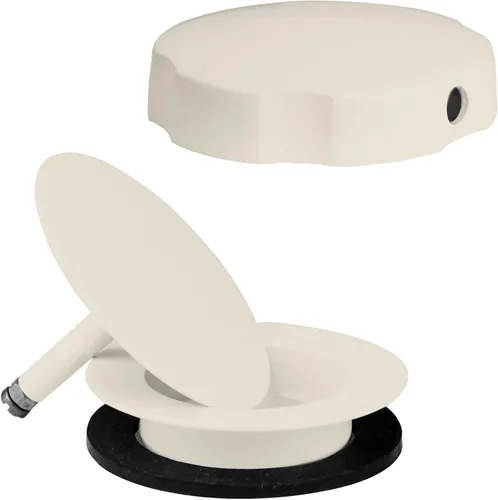 Miniatura 16 de Westbrass D50TE-12A - Moldura de repuesto estándar de 1-1/2 pulgadas para ensamblajes de desagüe de baño de accionamiento por cable, bronce antiguo