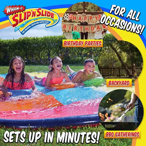Miniatura 6 de Slip N' Slide Triple Racer con tabla de resbaladilla Boogie