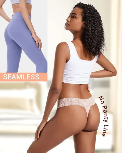 Miniatura 3 de Jo & Bette Paquete de 6 o 12 unidades de ropa interior de algodón para mujer, conjunto de lencería suave y sexy