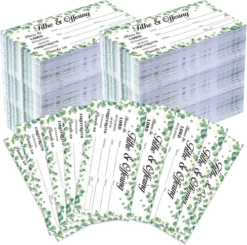 Miniatura 12 de 600 sobres de donación de diezmos para la iglesia de 6.5 x 3.5 pulgadas, sobres dorados de papel y sobres de oferta para cheques de diezmo