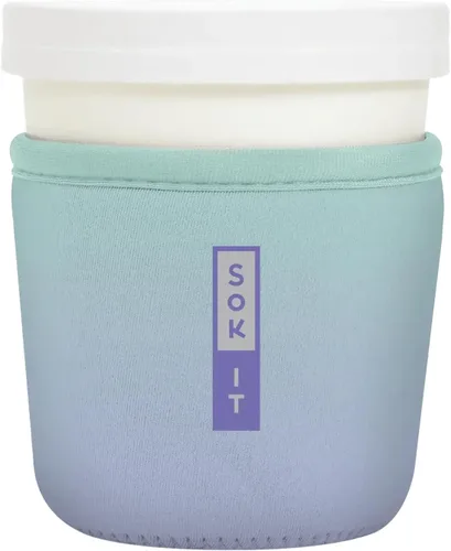 Miniatura 127 de Sok It IceCreamSok - Funda de neopreno aislada (flores abstractas, pintas de helado cónicas)