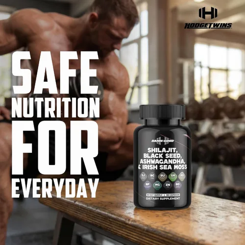 Miniatura 5 de DAMN GOOD The Hodge Twins Cápsulas orgánicas Shilajit de máxima vitalidad – Refuerzo diario de energía y resistencia para hombres – Enfoque y fuerza