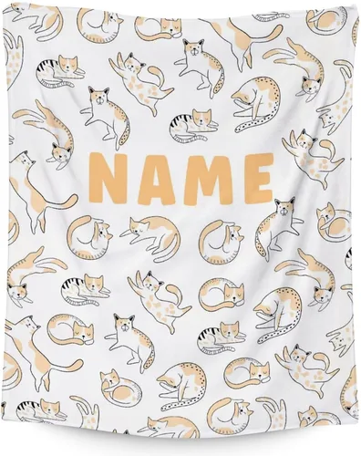 Miniatura 18 de Manta de gato para niños, tamaño de regazo de 30 x 40 pulgadas, manta de felpa suave y peluda para regalo, manta negra de dibujos animados