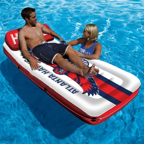 Miniatura 4 de Poolmaster NBA - Tumbona inflable grande para colchón de piscina Chicago Bulls