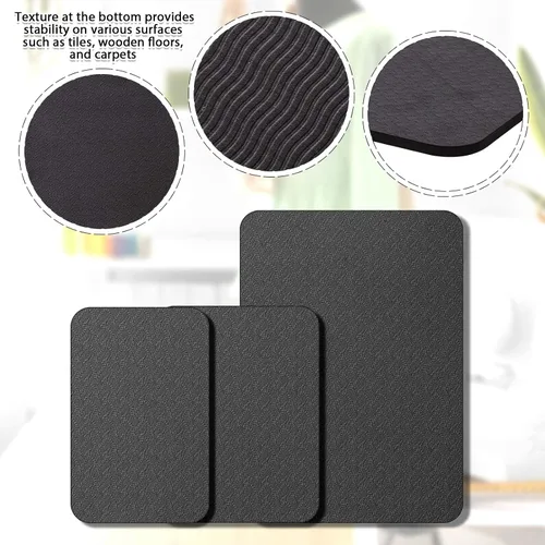 Miniatura 3 de Drydiet 3 Piezas Tapetes Silenciadores para Máquina de Coser Tapete de Pedal Almohadilla para Máquina de Coser Goma Antideslizante que se Mantiene
