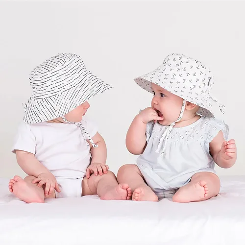 Miniatura 4 de JAN & JUL 50+ UPF Adjustable Cotton Sun-Hats for Baby Toddler Kids
