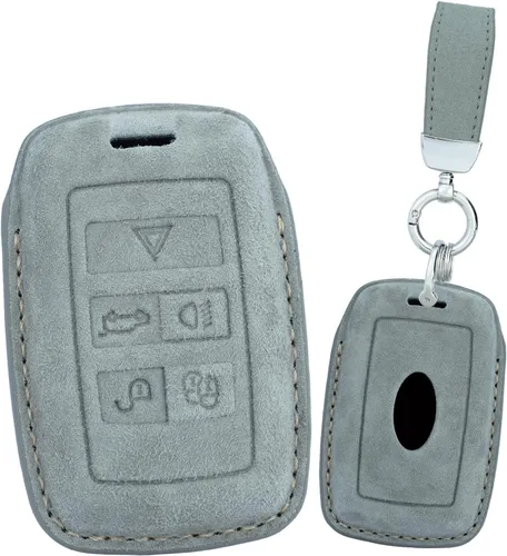 Miniatura 12 de ontto Funda de piel de gamuza suave y duradera para llave de coche, protector completo para Land Rover 2020 en adelante, compatible con Range Rover
