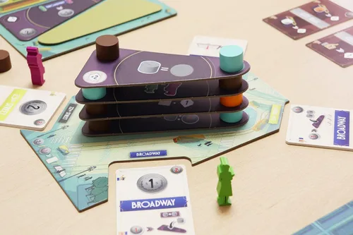 Miniatura 4 de Juego de mesa Flatiron - ¡Construye el icónico rascacielos de Nueva York! Juego de estrategia arquitectónica, divertido juego familiar para niños