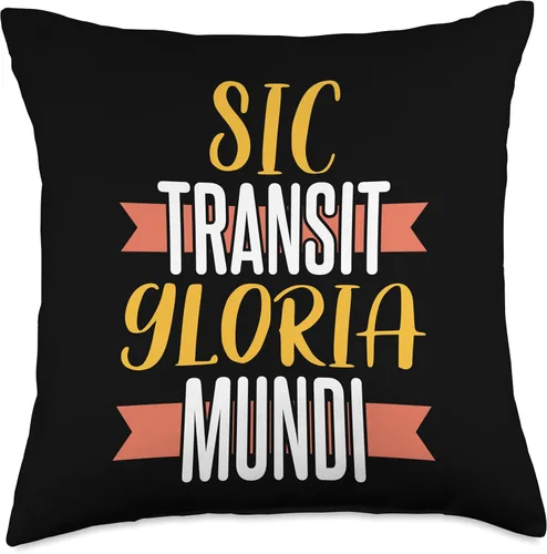 Miniatura 4 de Dark Academia Sic Transit Gloria Mundi Ideal for Students Throw Pillow