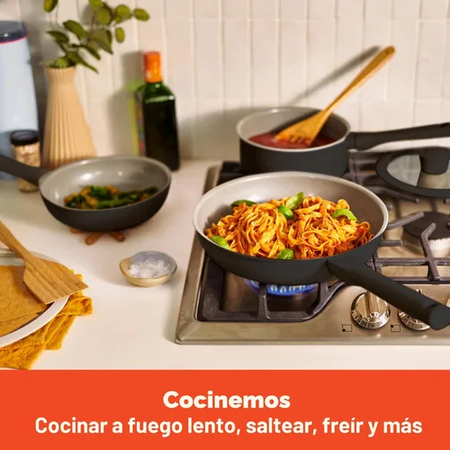 Miniatura 4 de BELLA - Juego de 7 piezas de utensilios de cocina con revestimiento antiadherente EverGood™ de cerámica, apto para lavavajillas y horno, compatible