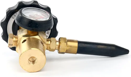 Miniatura 9 de Regulador del inflador del flujo de aire del relleno del globo del látex del helio 0-3000 PSI con el indicador para la válvula del tanque CGA580