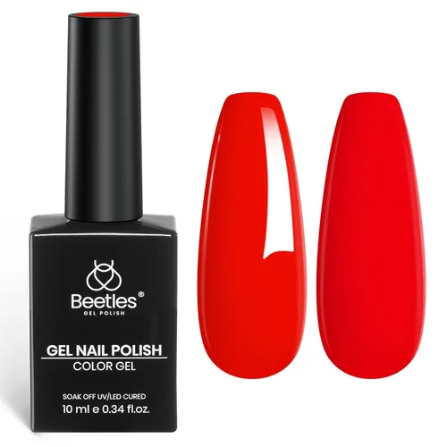 Miniatura 8 de Beetles - Esmalte de gel blanco de 0.3 fl oz, 1 unidad de esmalte de gel blanco puro, arte de uñas francés, salón de manicura, diseño de bricolaje