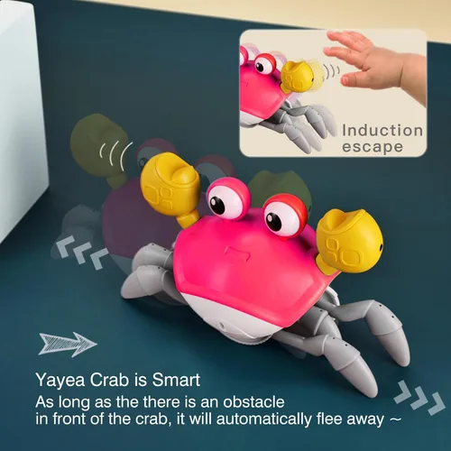Miniatura 2 de Yeaye Crawling Crab Baby Toys Infant – Regalos de juguete para la hora boca abajo para niños de 3, 4, 5, 6, 7, 8, 9, 10, 11, 12, niños y niñas