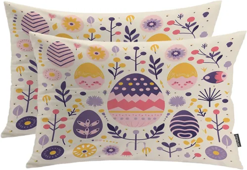 Miniatura 40 de Shrahala Funda de almohada decorativa de castillo oscuro de Halloween, casa con murciélagos de bruja, esqueleto, funda de almohada cuadrada mezclada