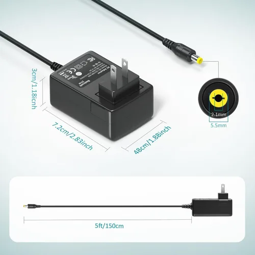 Miniatura 6 de Adaptador de CA universal 9V 2A Fuente de alimentación DC 9V Cable de alimentación 9 V 9 voltios 1.8A 1.5A 1A cargador convertidor inversor con 6