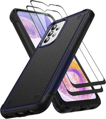 Miniatura 336 de Jeylly Compatible con Samsung Galaxy A22 5G Funda, Funda Samsung A22 5G con 2pcs protectores de pantalla de vidrio templado