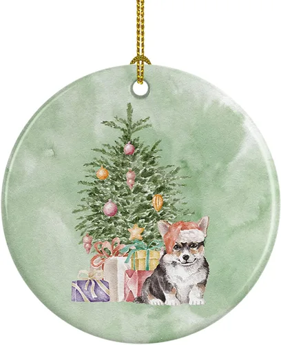 Miniatura 23 de Caroline's Treasures Bulldog, Bulldog inglés #2 y árbol de cerámica adorno colgante para árbol de Navidad, decoración colgante para el hogar