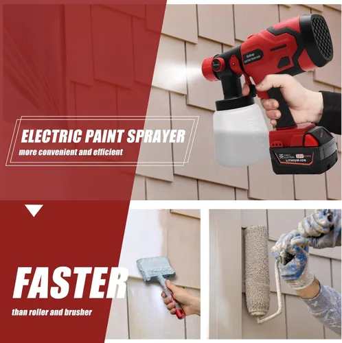 Miniatura 2 de Pulverizador de pintura para batería Milwaukee M18 de 18 V, pulverizadores de pintura HVLP inalámbricos para pintura de casa, rociador de manchas