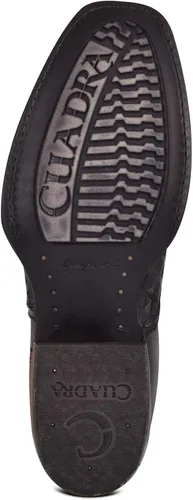 Miniatura 6 de Bota Hombre Cuadra en Piel Genuina con Cremallera Negro