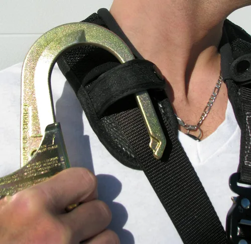 Miniatura 3 de 3M DBI-SALA ExoFit NEX 1113333 - Arnés de escalada con arco de cuerpo completo, 4 anillos en D de alumbre recubiertos de PVC, tela Nomex/Kevlar