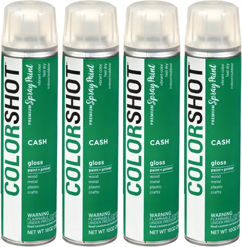 Miniatura 41 de COLORSHOT Pintura en aerosol brillante, aromaterapia (lavanda) 10 onzas, paquete de 4, pintura acrílica de secado rápido, uso en interiores