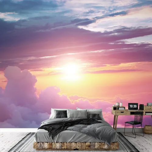 Miniatura 7 de SIGNWIN Mural de pared, paisaje natural con niebla en el bosque, papel tapiz autoadhesivo extraíble, decoración de pared para dormitorio, sala