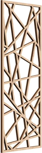 Miniatura 42 de Conway Paneles de pared decorativos de madera con calado, 9 3/8 pulgadas de ancho x 24 3/8 pulgadas de alto x 1/4 de alto, aliso