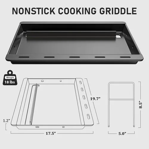 Miniatura 60 de Utheer Parrilla reversible para todas las estufas Camp Chef de 14 y 16 pulgadas, plancha de hierro fundido, para estufa Camp Chef Explorer de 2