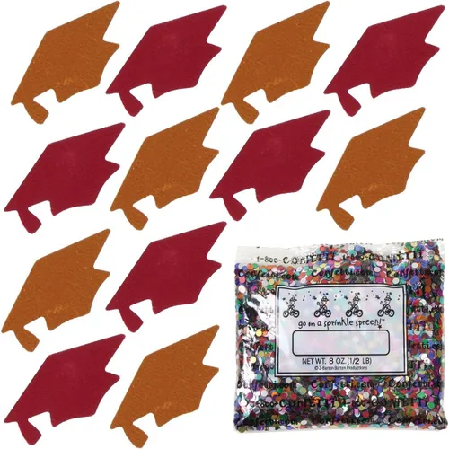 Miniatura 169 de Confetti Grad Cap Negro, Azul Marino Combo - 2 bolsas de media onza (1 oz)