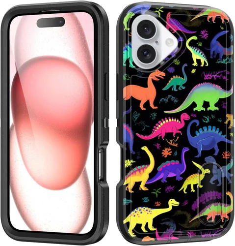 Miniatura 175 de Funda para iPhone Air con soporte integrado, a prueba de golpes, polvo y caídas, 3 capas, grado militar, funda protectora para iPhone Air de 6.5