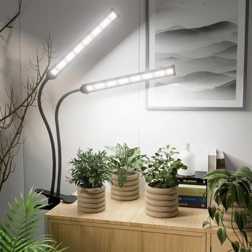 Miniatura 6 de GooingTop Luz LED de crecimiento, lámpara de cultivo de plantas con clip de espectro completo blanco con LED rojo azul de alta potencia para plantas